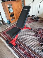 Halterbank met dumbells, gewichten en 10kg kettlebell, Ophalen of Verzenden, Zo goed als nieuw, Armen, Fitnessbank