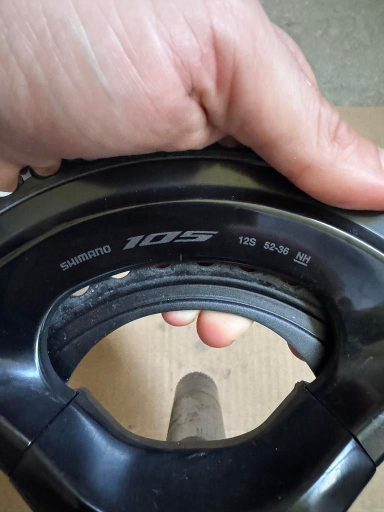 4iiii Vermogensmeter Shimano 105 12-s crankset 170mm 52/36, Crankstel of Pedalen, Racefiets, Ophalen of Verzenden, Zo goed als nieuw