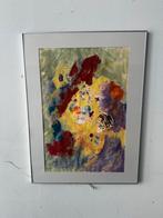 Schilderij gemixte techniek gesigneerd, Ophalen of Verzenden