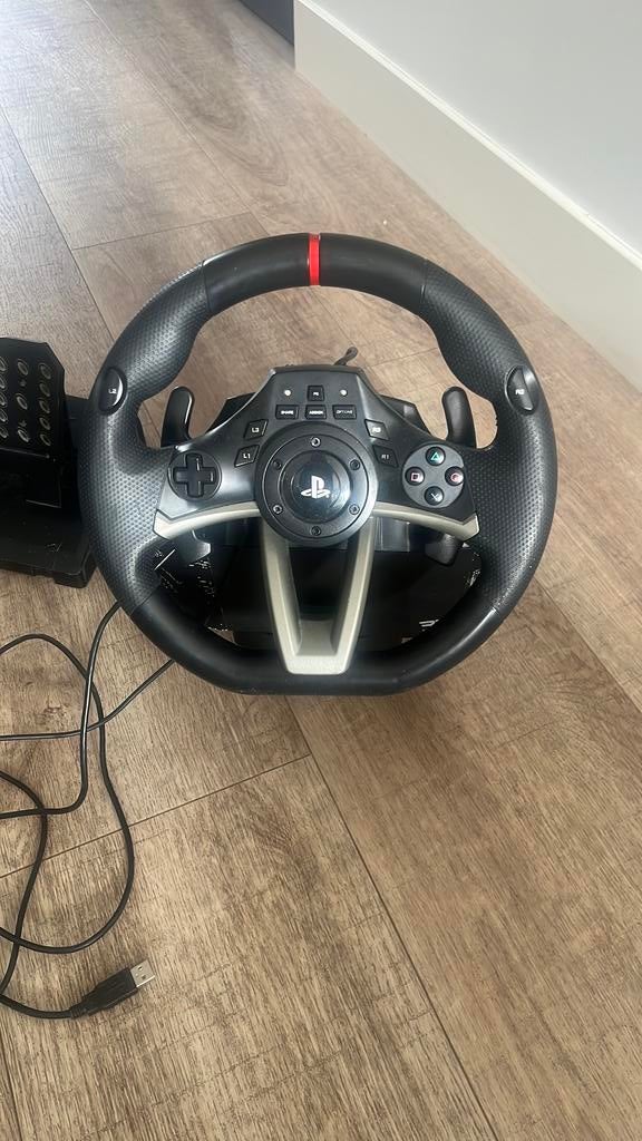 Playstation stuur met pedalen en houder, Ophalen of Verzenden, Gebruikt, PlayStation 1