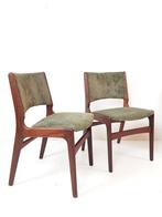 2 4 6 8 10 vintage Deense Erik Buch stoelen nieuw bekleed, -, -, Ophalen of Verzenden, Zo goed als nieuw