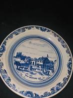 Delfts Blauw bord "New Bedford 1810" - Handgeschilderd, Ophalen of Verzenden