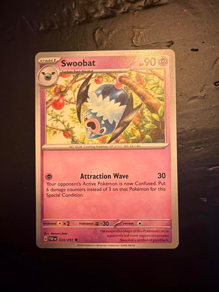 Swoobat #33 Pokémon kaart - Zo goed als nieuw, Ophalen of Verzenden, Zo goed als nieuw