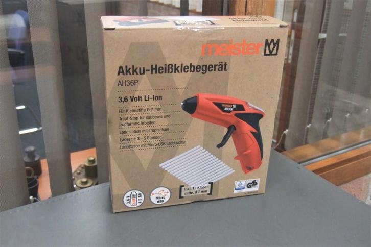 Lijmpistool op accu, Hobby en Vrije tijd, Knutselen, Nieuw, Gereedschap of Toebehoren, Overige merken, Rood, Ophalen