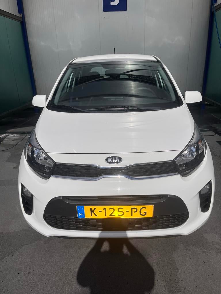 Kia Picanto 1.0 MPi 82000km Airco/start stop/RIJBAAN ASSIST, Auto's, Voorwielaandrijving, Stof, Wit, Origineel Nederlands