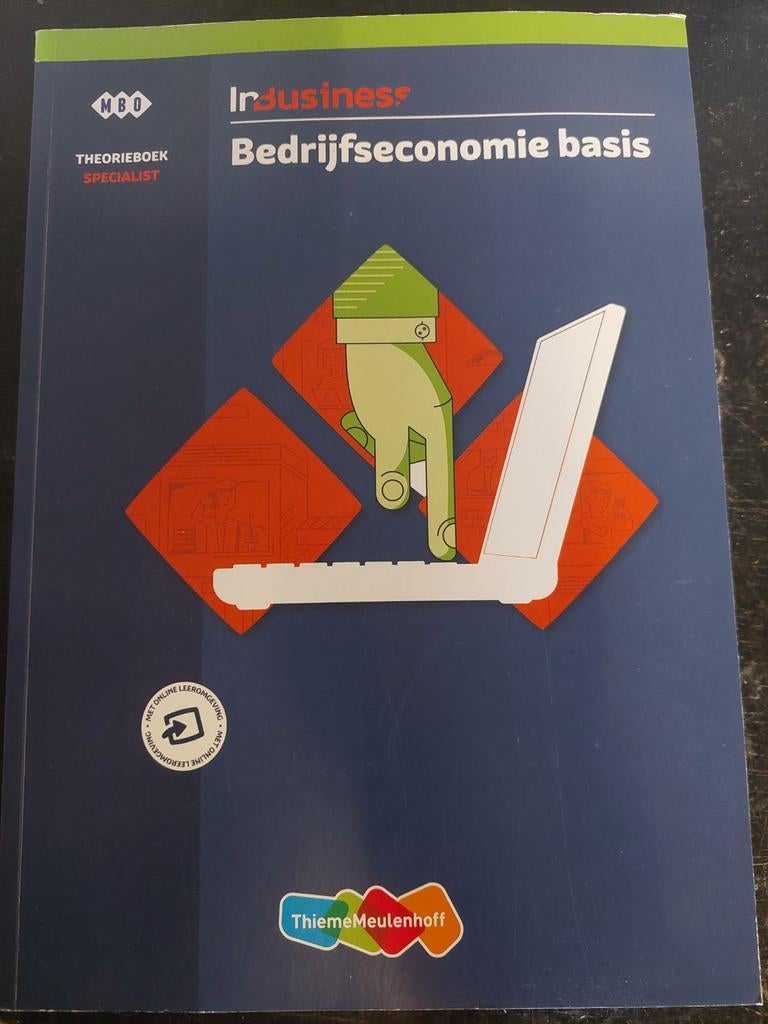 MBO Inbusiness Bedrijfseconomie Basis Theorie- en Werkboek, Ophalen of Verzenden