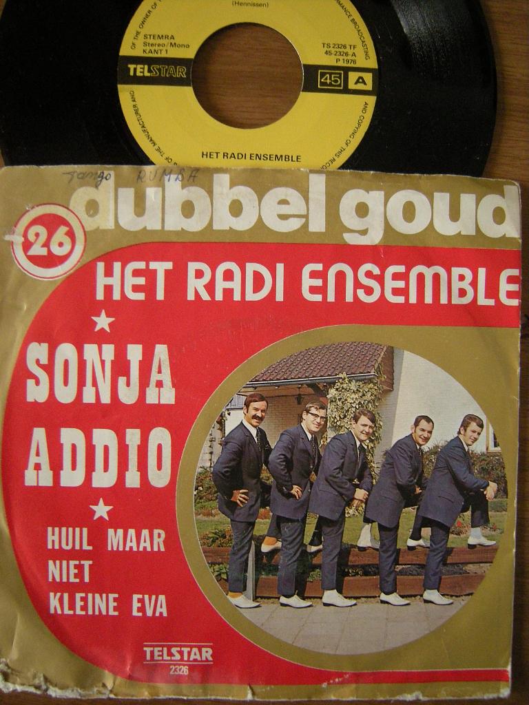 Het Radi-Ensemble (Sonja Addio) telstar., Cd's en Dvd's, Vinyl | Nederlandstalig, Ophalen of Verzenden, Gebruikt, Overige formaten