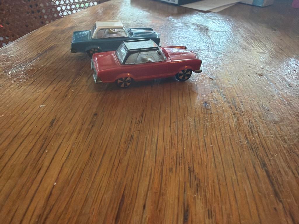 2 goed rijdende Mercedes Hitcar faller autootjes, Overige merken, Gebruikt, 1:50 of kleiner, Auto