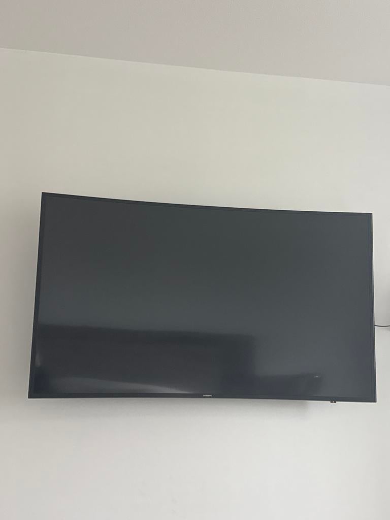Samsung 55 inch Curved UHD smart TV, Ophalen, LED, 50 Hz, Zo goed als nieuw
