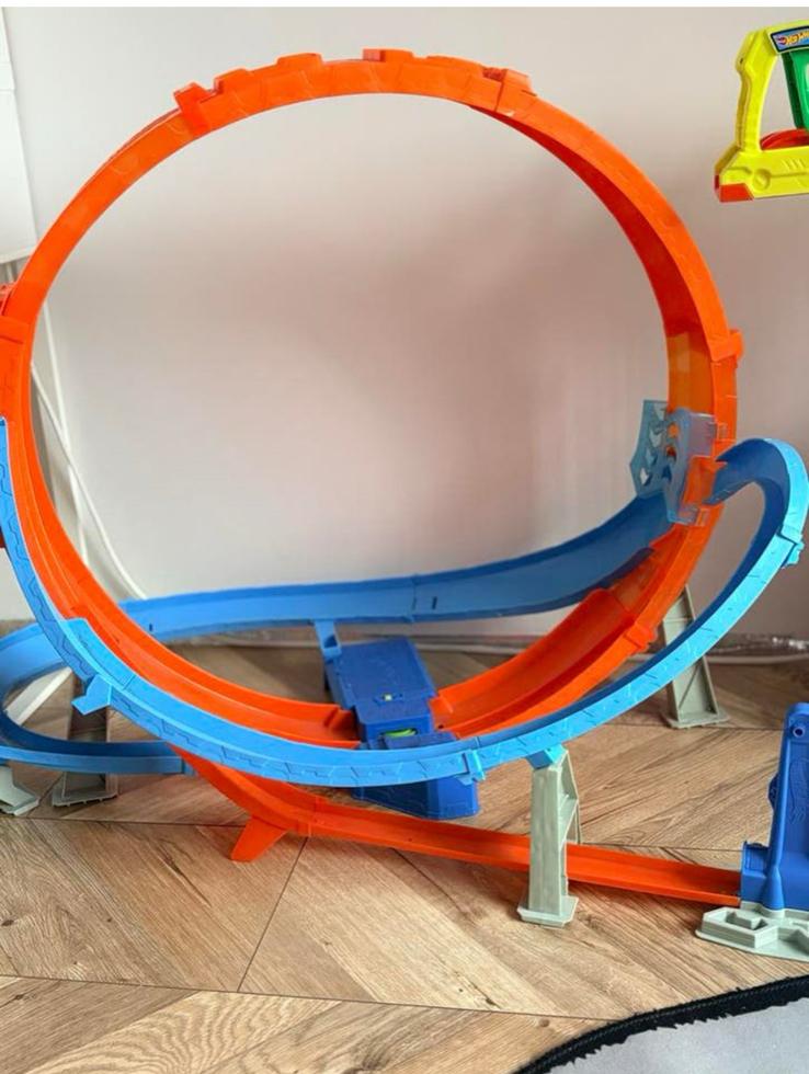 Hot Wheels Action Racebaan met Spectaculaire Looping, Racebaan, Ophalen of Verzenden, Zo goed als nieuw, Met looping