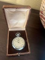 Oud zakhorloge in doosje, Sieraden, Tassen en Uiterlijk, Horloges | Antiek, Overige materialen, Zakhorloge, Onbekend, Ophalen