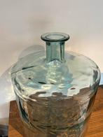 Grote blauwe glazen vaas - 45 cm, Gebruikt, Blauw, Ophalen of Verzenden, Glas