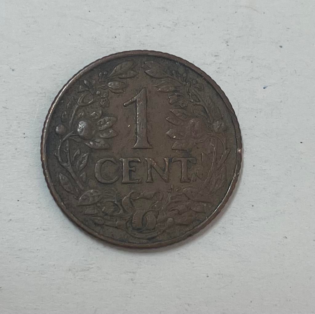 1 cent Curacao 1944, Postzegels en Munten, Munten | Nederland, Ophalen of Verzenden, Koningin Wilhelmina