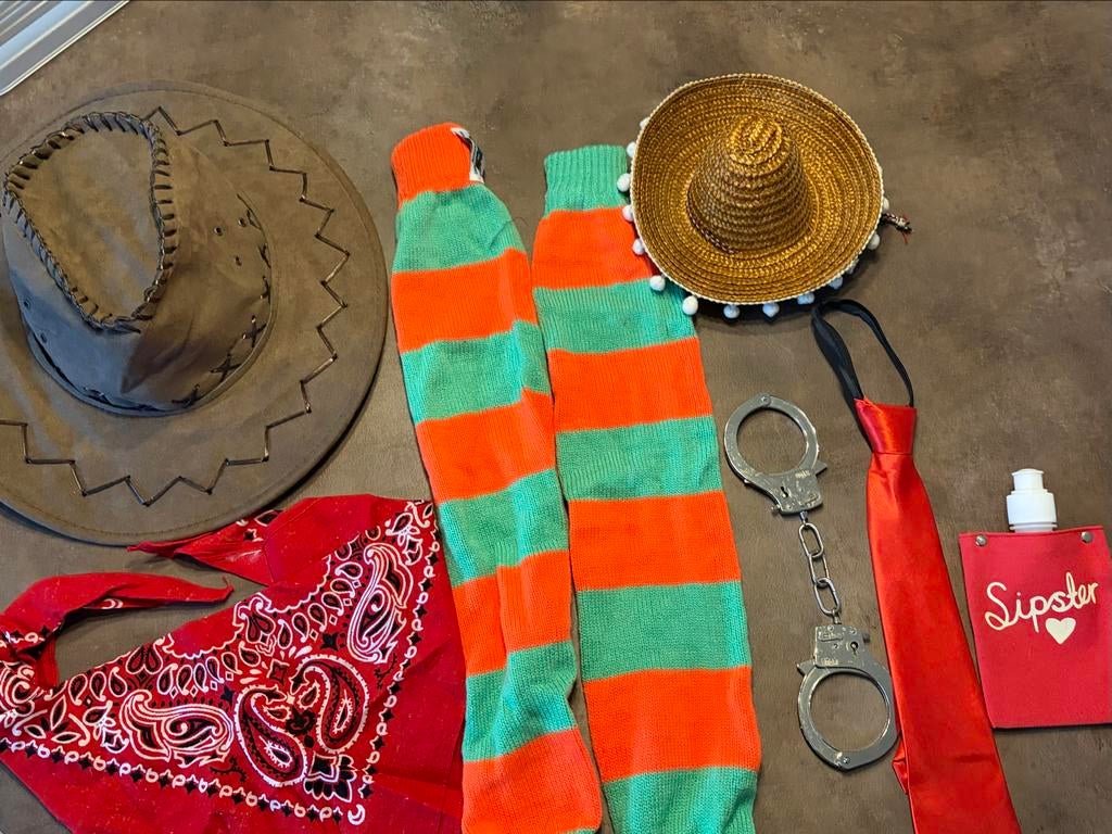 Diverse Carnaval & Feestartikelen, Maat 38/40 (M), Carnaval, Ophalen of Verzenden, Accessoires