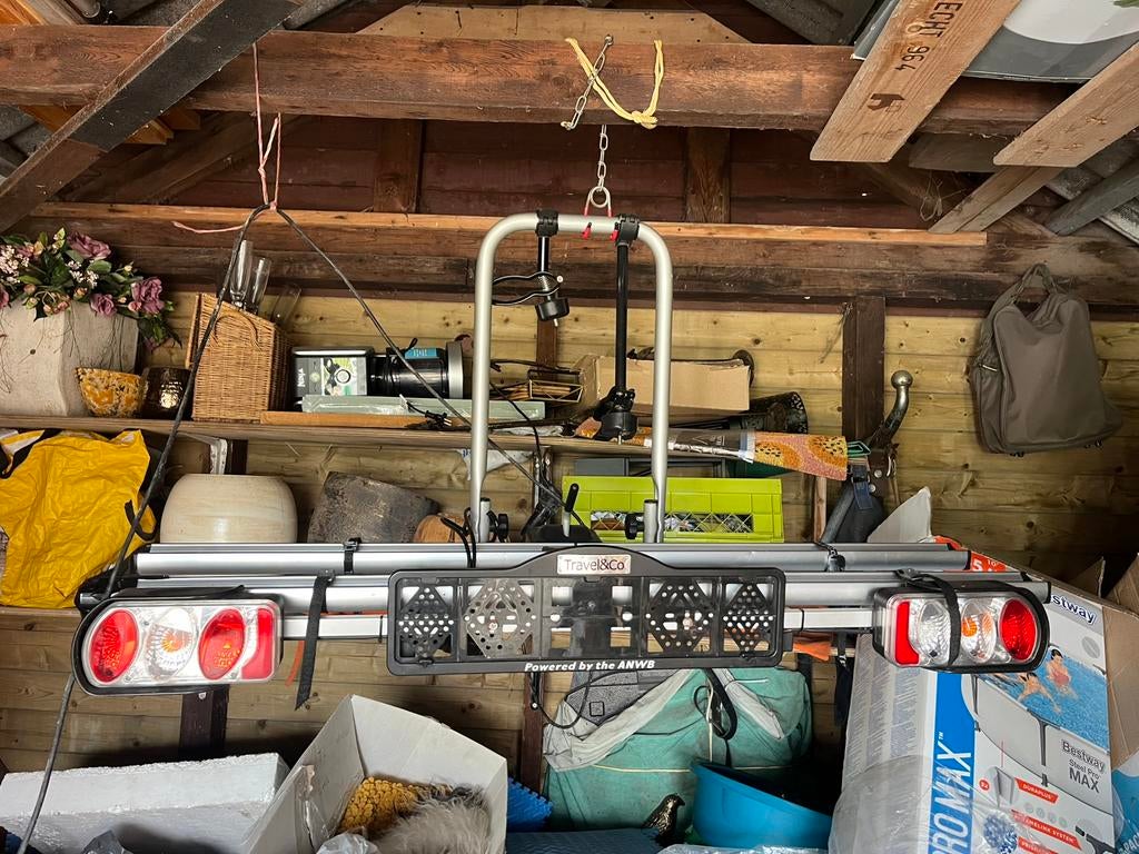 Travel&Co Fietsendrager Ideaal voor E-bikes – Kantelbaar, Auto diversen, Fietsendragers, Ophalen, Zo goed als nieuw, Trekhaakdrager