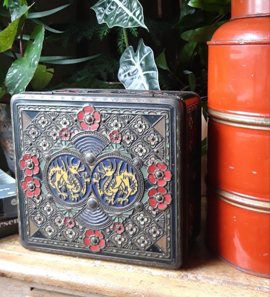 Chinees antiek blik niemeijer's, Verzamelen, Blikken, Ophalen of Verzenden