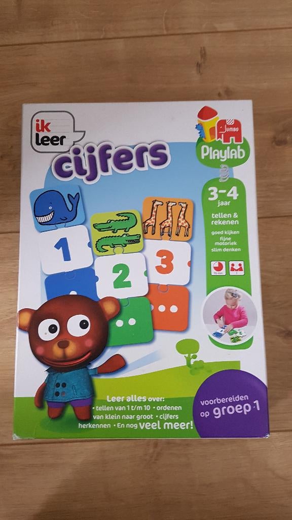 Jumbo. PlayLab. Ik leer cijfers., Ophalen of Verzenden, Gebruikt, Puzzelen