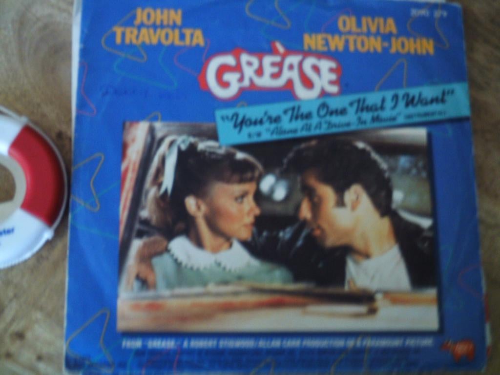 john &olivia - you're the one that l want 21mrt, 7 inch, Single, Ophalen of Verzenden, Zo goed als nieuw