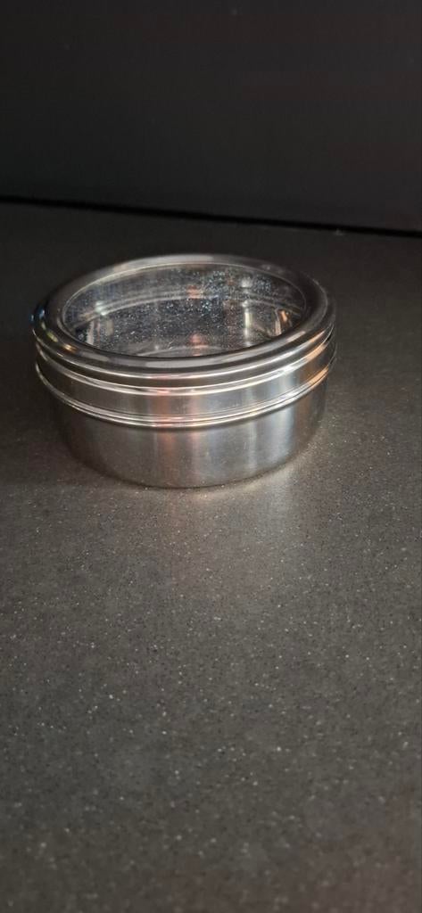 Metalen doosje met deksel, Huis en Inrichting, Woonaccessoires | Kisten, Minder dan 50 cm, Minder dan 50 cm, Ophalen of Verzenden