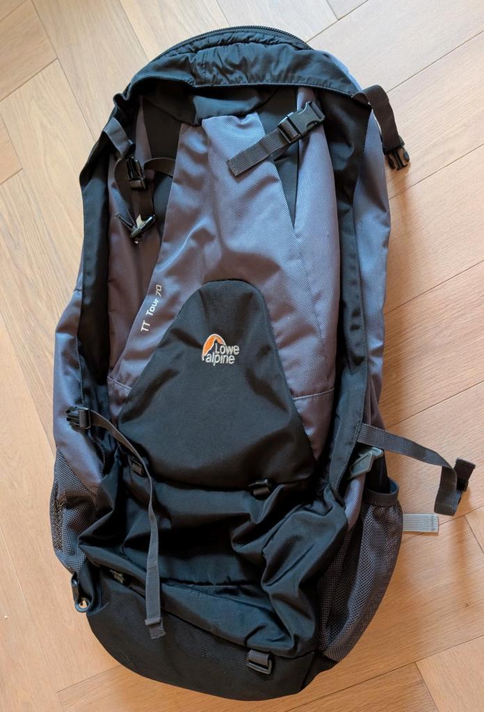 Lowe Alpine TT Tour 70 liter backpack, Sieraden, Tassen en Uiterlijk, Tassen | Rugtassen, Gebruikt, Overige merken, 40 cm of meer