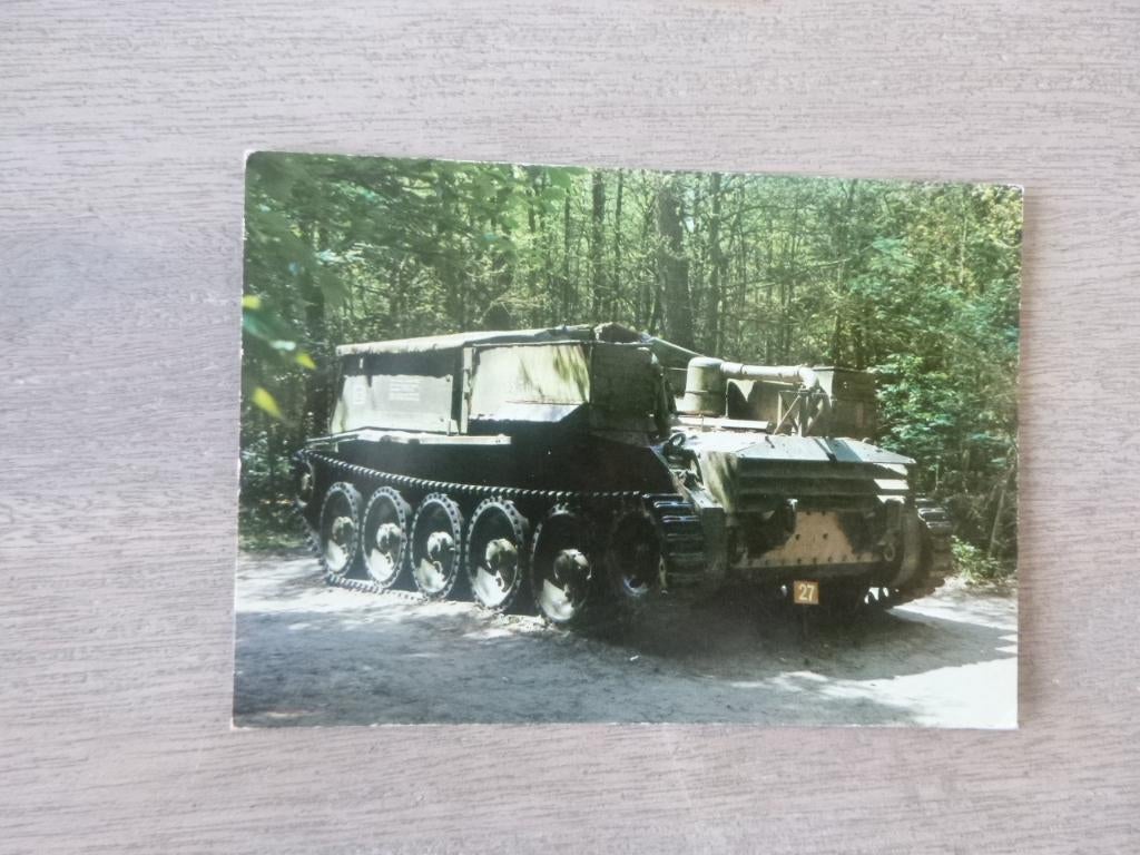 Overloon, ned. nat.oorlogs en verzet museum Gun tractor 1977, Verzenden, 1960 tot 1980, Gelopen, Noord-Brabant