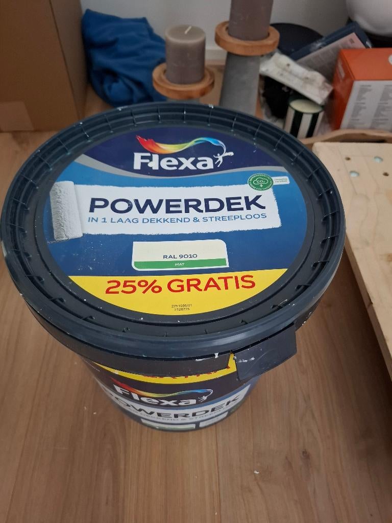 Flexa RAL9010 (7 liter), Ophalen, 5 tot 10 liter, Wit, Verf