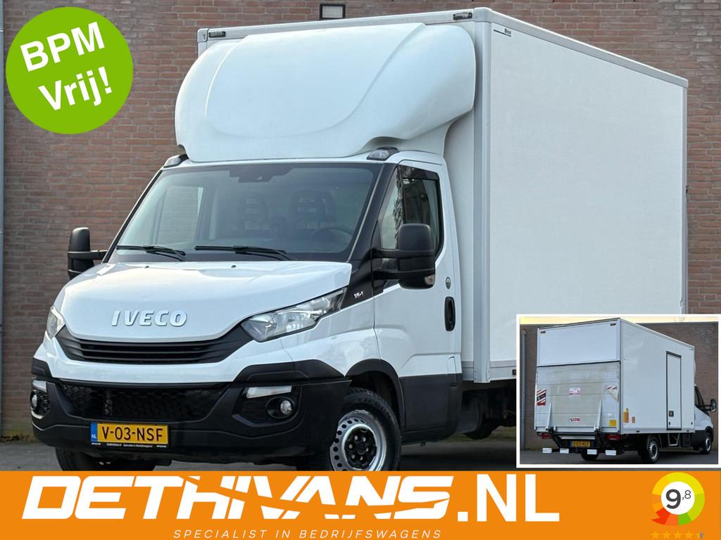 Iveco Daily 35S14 140PK Bakwagen 20m³ / Laadklep / Trekhaak, Gebruikt, Wit, Bedrijf, Onderhoudsboekje