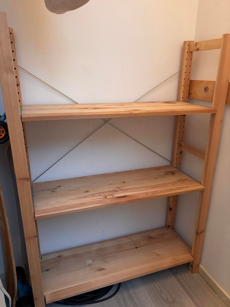 Ivar stelling 124x80 - Houten opbergsysteem, Ophalen, Gebruikt