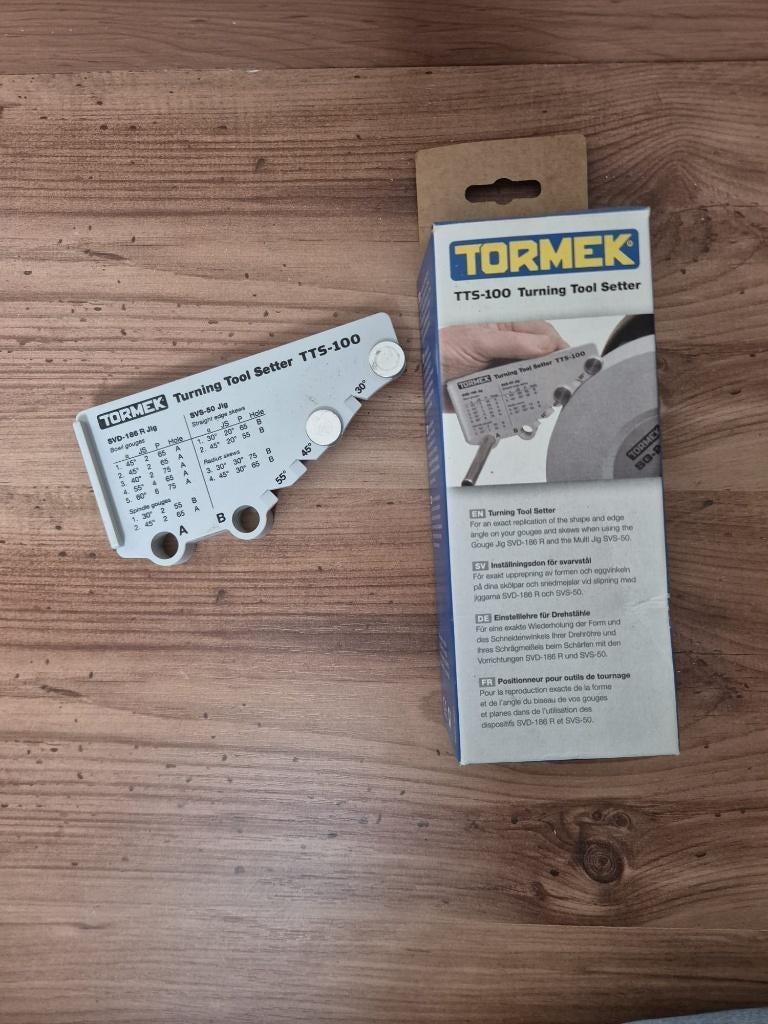 Tormek TTS-100 hoekinstelmal voor houtdraaibeitels, Ophalen of Verzenden, Zo goed als nieuw, Houtdraaibank, 500 tot 1000 mm