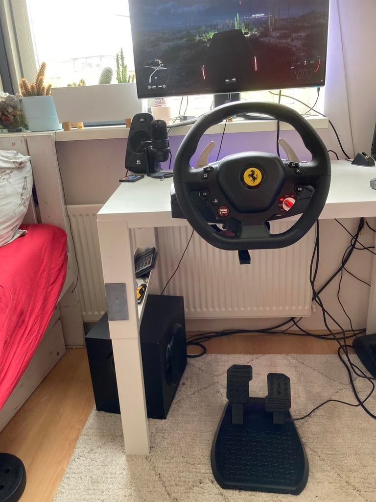 Thrustmaster t80 ferrari 488GTB edition, Ophalen of Verzenden, Gebruikt, Stuur of Pedalen, PlayStation 4