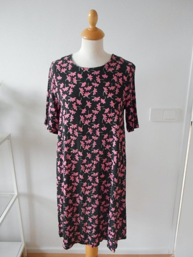 Jurk met bloemenprint van Ottod'Ame, maat 40, Maat 38/40 (M), Zwart, Ophalen of Verzenden, Zo goed als nieuw