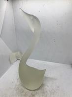gesatineerd glazen vogel zwaan art deco, Antiek en Kunst, Antiek | Glas en Kristal, Ophalen of Verzenden