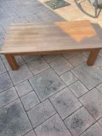 Robuuste eikenhouten salontafel Zo goed als nieuw, Ophalen, Gebruikt, 100 tot 150 cm, Eikenhout