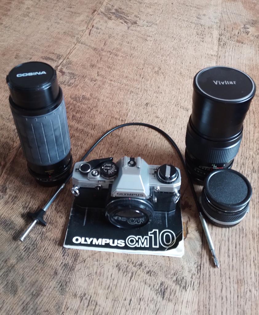 Olympus OM10, Ophalen of Verzenden, Gebruikt, Compact, Olympus