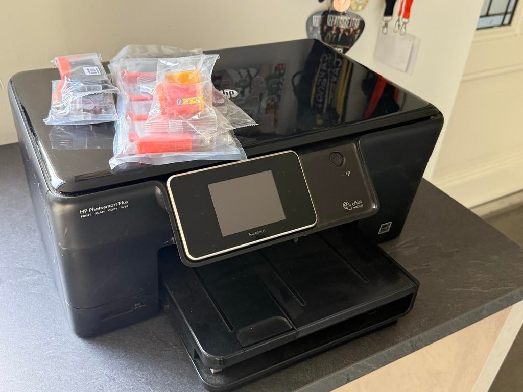 HP PhotoSmart Plus All-in-One Printer, Computers en Software, Printers, Gebruikt, All-in-one, Inkjetprinter, Kleur printen, Draadloos