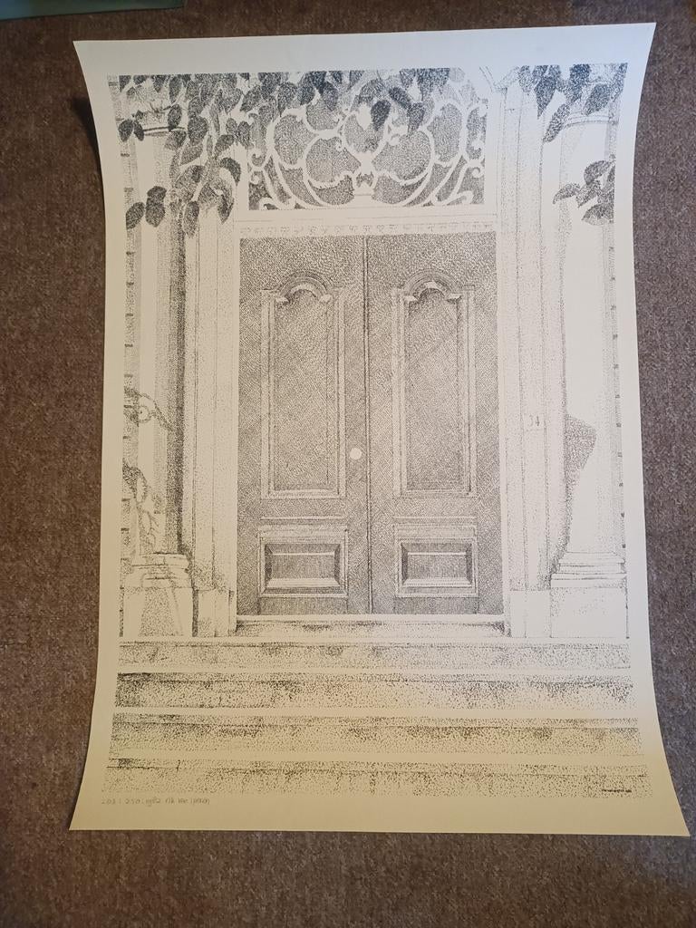 Litho van Rik van Iperen., Ophalen of Verzenden