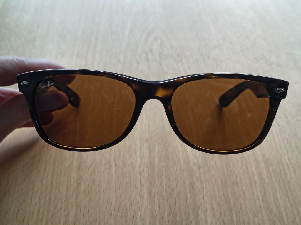 Ray-Ban New Wayfarer zonnebril RB2132 710 nieuw, Zonnebril, Bruin, Nieuw, Ophalen of Verzenden