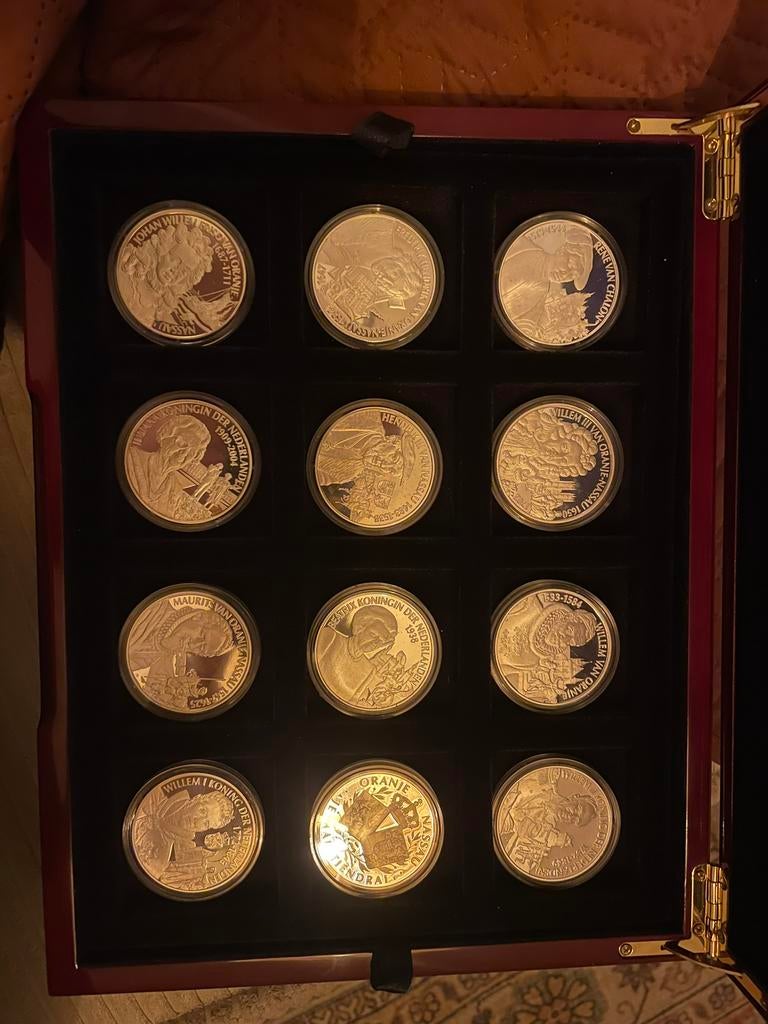 Herdenkingsmunten Oranje Nassau, Ophalen of Verzenden, Nederland, Munten