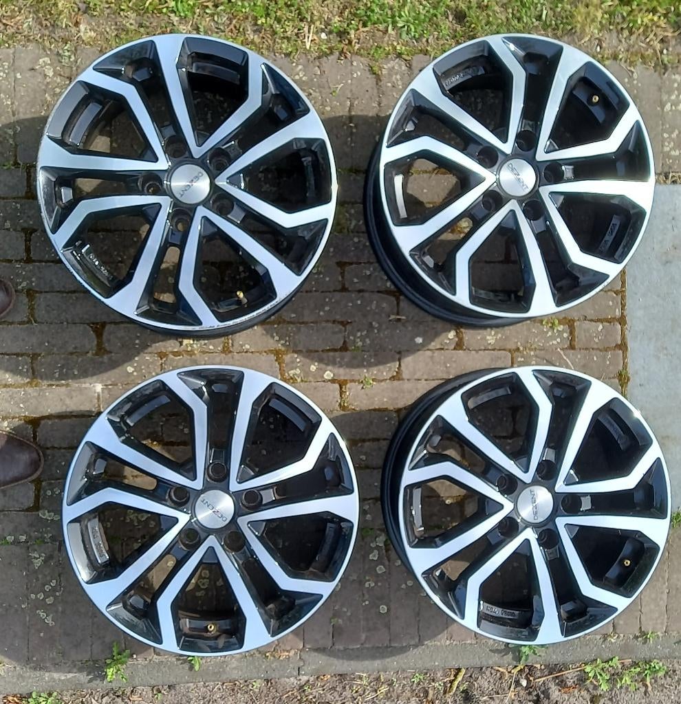 4x lm-velgen voor Nissan en Renault, Ophalen, Gebruikt, Velg(en), 16 inch