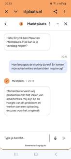 Storing marktplaats berichten weg, Ophalen of Verzenden, Gebruikt, Nederlandstalig