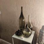 Salong Ikea vazen groen, Gebruikt, Ophalen of Verzenden, Glas, Minder dan 50 cm