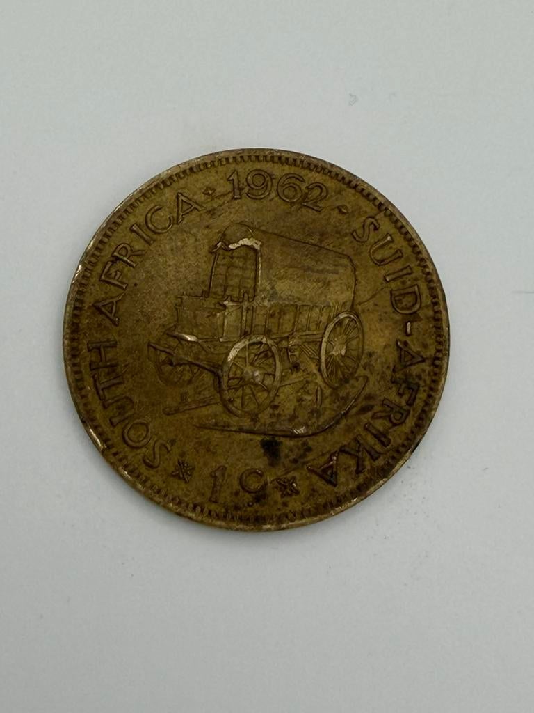 Zuid-Afrika 1 Cent 1962 – Elizabeth II, Ophalen of Verzenden, Zuid-Afrika