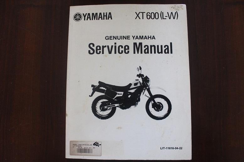 Yamaha XT600 L-W 1990 motorcycle service manual handboek, Motoren, Ophalen of Verzenden, Yamaha