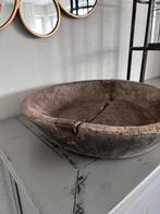 Oude houten trog schaal, Ophalen, Gebruikt, Schaal, Rond