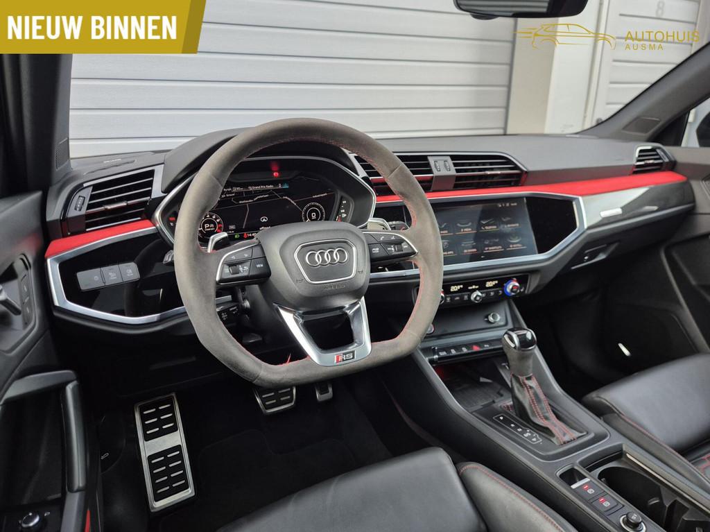 Audi RS Q3 2.5 TFSI 400PK/Pano/B&O/RS-Zetels/ACC/Maxton/360/, Auto's, Audi, Automaat, Gebruikt, Met garantie (alle), Blauw