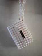 Handgemaakte kralen portemonnee, Ophalen of Verzenden, Nieuw, Wit