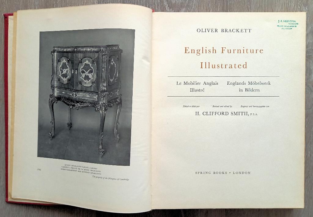 English Furniture Illustrated HC Brackett - Engelse meubels, Antiek en Kunst, Ophalen of Verzenden