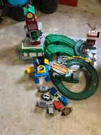 Geotrax Treinbaan met diverse treinen en accessoires, Ophalen, Gebruikt