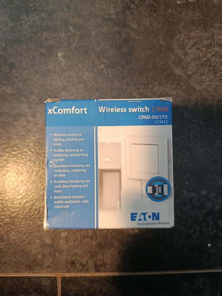Eaton Moeller xComfort Draadloze Wandschakelaar CPAD-00/193, Ophalen of Verzenden
