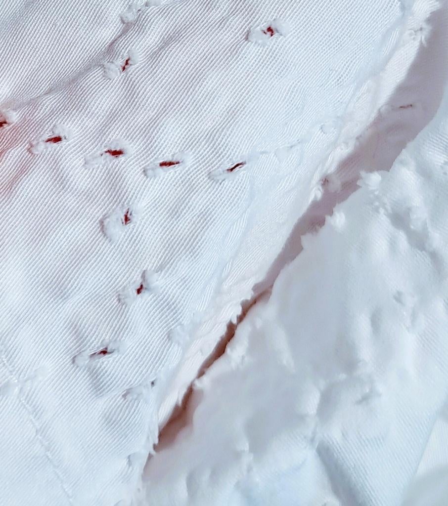 CAPPOPERA🌷  broderie anglaise jeans wit mt S, Kleding | Dames, Verzenden, Wit, Zo goed als nieuw, W28 - W29 (confectie 36)